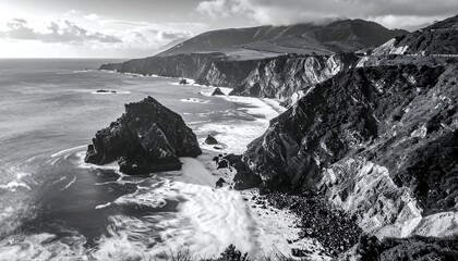 Dramatic coastal landscape
