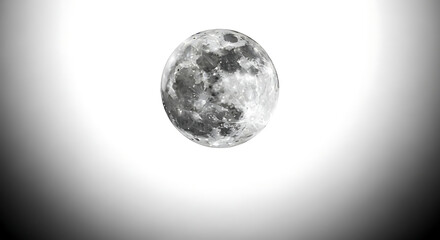 A detailed view of the moon against a gradient background with subtle lighting effects visible here ai generated