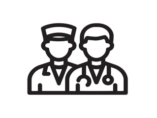 Elegant Medical Professionals Team Minimal Line Art Design