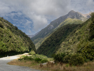 Mountain View on Great Alpine Highway, South Island, New Zealand