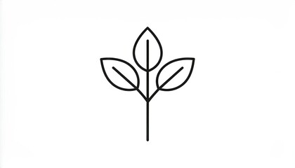 Simple Minimalist Plant Design.