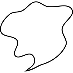 Fototapeta premium line speech bubble