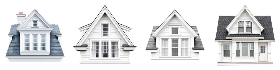 Obraz premium Collection of Victorian House Gables and