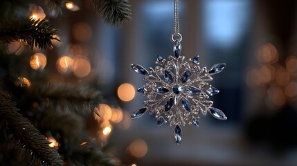 Custom shaped bokeh lights with DIY cutout filters glowing ornaments and warm string lights festive blurred background for holiday cards web banners posters and creative photography overlays