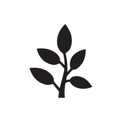 vector illustration of a tree with leaves