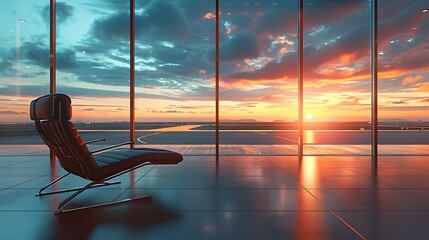 Sleek Modern Boarding Gate with Luxurious Design Features