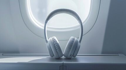 Stylish Noise-Canceling Headphones on a Modern Surface