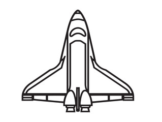 Creative Space Travel Icon Modern Outline Vector Illustration