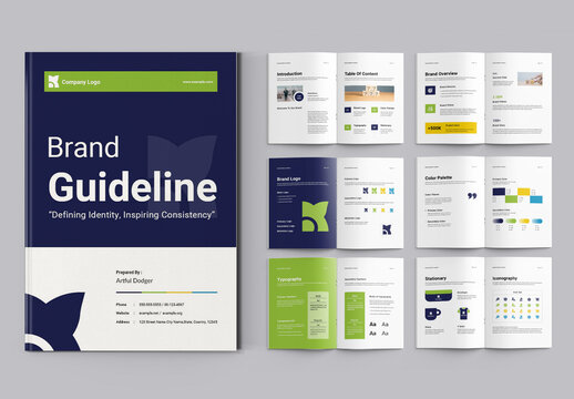 Brand Guideline Template Layout