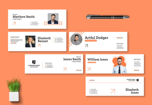 Clean And Creative Email Signature Layout
