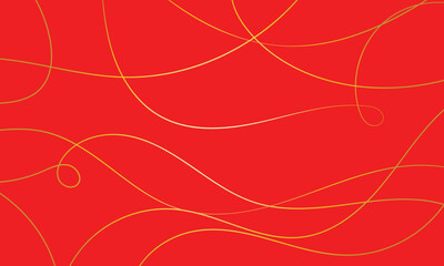 Abstract art background bright orange color with wavy swirl white lines at the corners wave pattern red backdrop .Vector illustration EPS 10 .