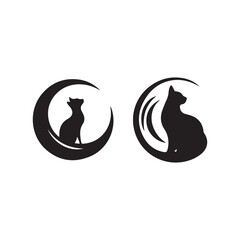 Fototapeta premium Vector cat design Icon logo 