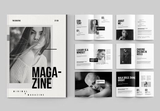Modern Fashion Magazine Layout Template