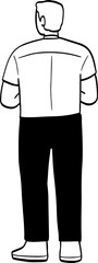 cute cartoon character illustration of people.
