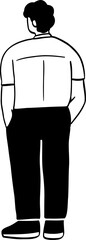 cute cartoon character illustration of people.