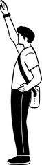 cute cartoon character illustration of people.