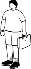 cute cartoon character illustration of people.
