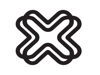 Elegant Symbol Pattern Design Minimal Line Art Vector Illustration