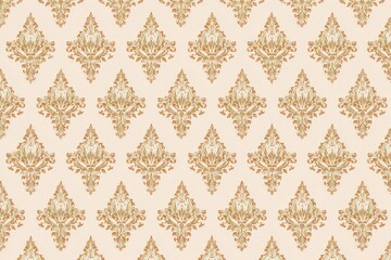 Elegant Gold and Light Blue Diamond Pattern on Beige Background