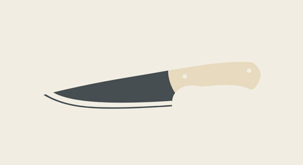 Kitchen Knife Vector Illustration