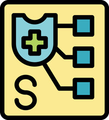 Fototapeta premium Healthcare strategy is being planned with secured network connection