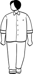 hand drawn cute cartoon illustration of people.