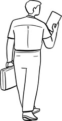 hand drawn cute cartoon illustration of people.