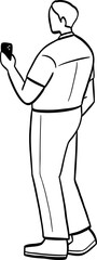 hand drawn cute cartoon illustration of people.