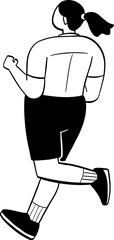 hand drawn cute cartoon illustration of people.