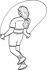 hand drawn cute cartoon illustration of people.