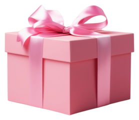 PNG Huge pink gift box anniversary celebration decoration.
