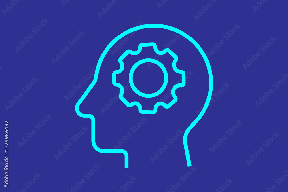 Poster ai lightbulb icon.ai-powered ideas icon. suitable for websites, applications, user interfaces, print
