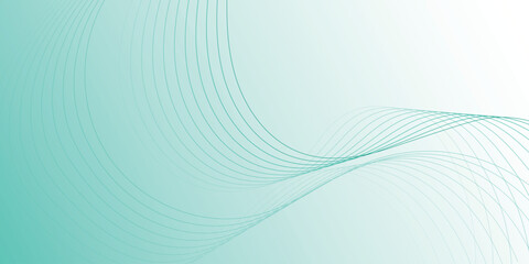 Abstract background with dynamic and elegant green wavy lines. Simple vector illustration. VOL. 2