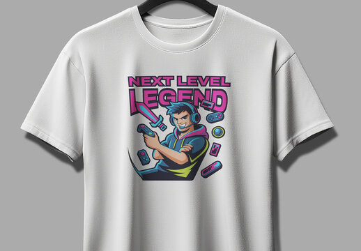 Gamer Character T Shirt Design Next Level Legend
