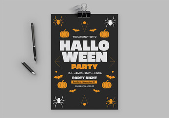 Halloween Party Flyer Template
