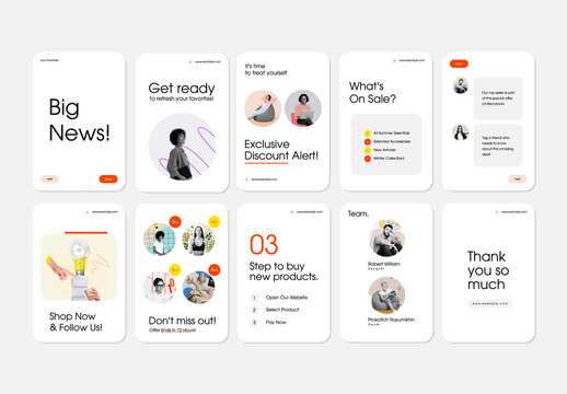 Modern Marketing Social Media Story Templates