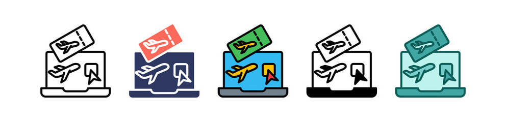 Travel Booking multiple icon