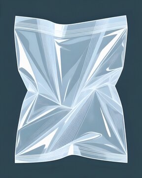 Bolsa transparente ilustraci&oacute;n.
