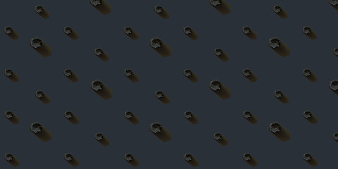 Abstract pattern of geometric forms. 3d render. 