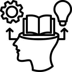 Learn New Skills line icon