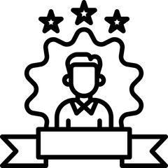 Personal Branding line icon