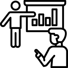 Leadership Training line icon