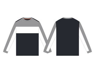 grey black white color jersey template design vector