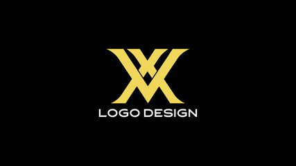 Modern VX monogram logo design in bold minimalist typography with geometric style, perfect for branding, corporate identity, professional business, and creative marketing use