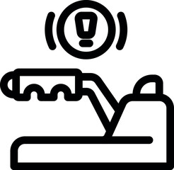 Parking brake warning light activating while pulling lever upwards to engage