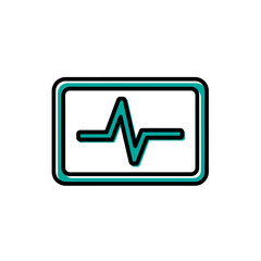 Vector tick mark button on a website, a symbol of success and choice
