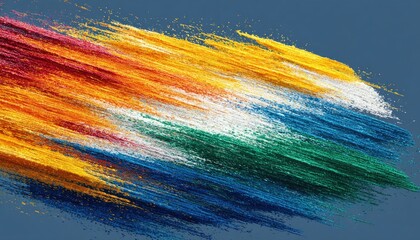 Abstract vibrant paint streaks in motion