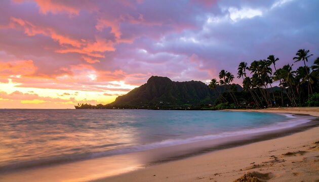 Tropical sunset beach scene (15) - Powered by Adobe