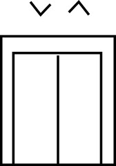 Elevator icon, lift isolated banner poster icons, , flat elements for logo design, web design and mobile applications, apps or ui, Vector graphic designs, Elevator press for visa vector