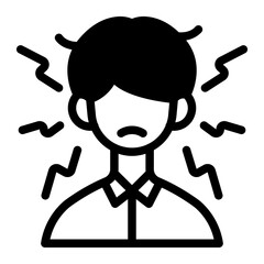 This Stress icon is suitable for the Office Work, Office Culture, etc.